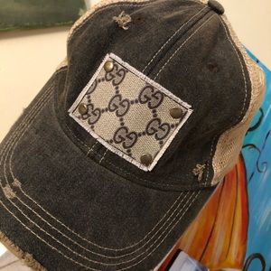Gucci  Upcycled designer trucker hat